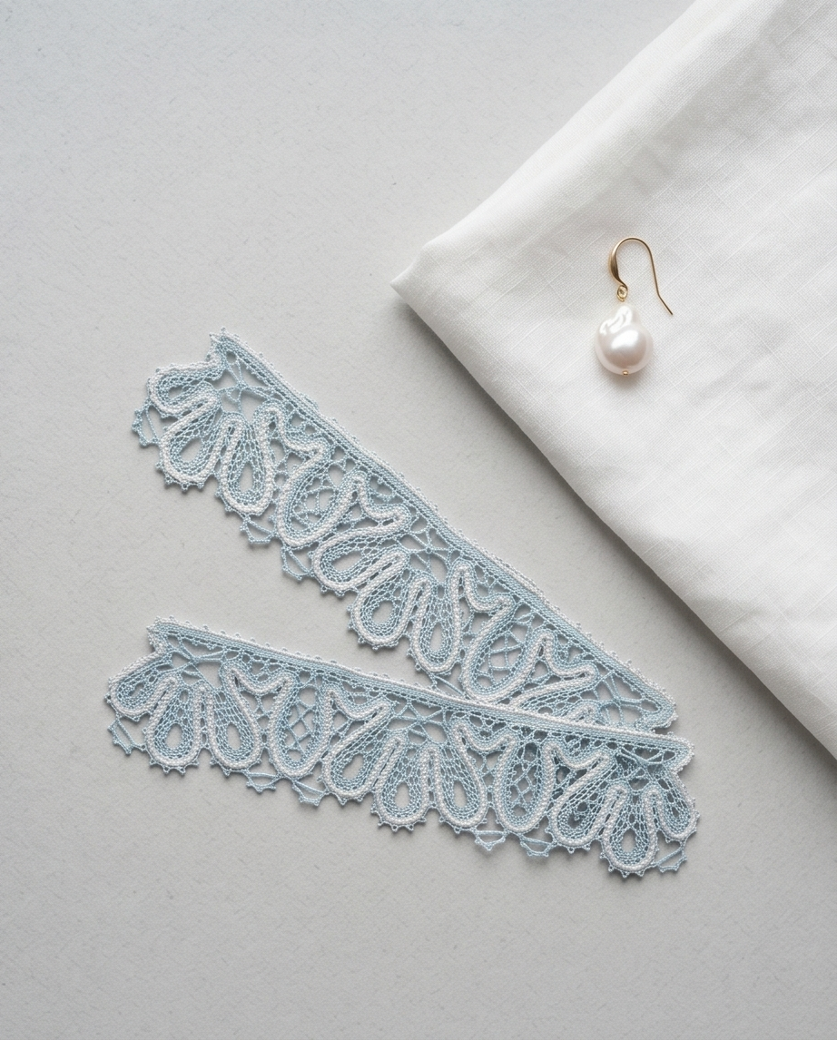 Handmade Lace Cuffs – Bobbin Lace, Cotton