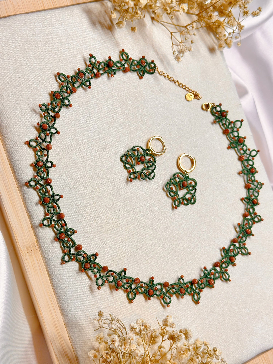 ✨ Golden Sandstone Jewelry Set - Perfect for Leo, Aries and Sagitarius✨